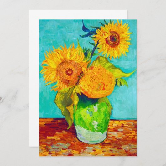 Van Gogh Sunflowers 案内状 (正面/裏面)