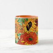 Van Gogh - Sunflowers 12 Two-Tone Coffee Mug マグカップ (中央)