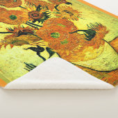 Van Gogh - Sunflowers 14, famous painting, シェルパブランケット (3/4)