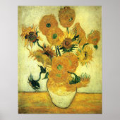 Van Gogh - Sunflowers 14, famous painting, ポスター (正面)