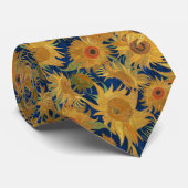 Van Gogh Sunflowers ondigo orange sage ochre ネクタイ (ロール)
