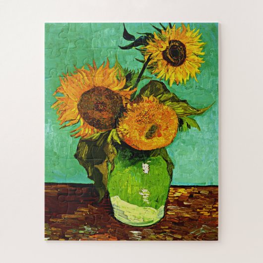 Van Gogh - Sunflowers, Three, ジグソーパズル (縦)