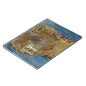  Van Gogh Sunflowers Yellow Flowers Custom Name ノートブック (左側)