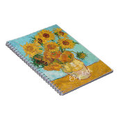 Van Gogh Sunflowers Yellow Flowers  Floral  ノートブック (右側)