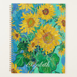 Van Gogh Sunflowers Yellow Flowers  Floral  プランナー手帳