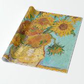 Van Gogh Sunflowers Yellow Flowers Floral ラッピングペーパー (アンロールド)