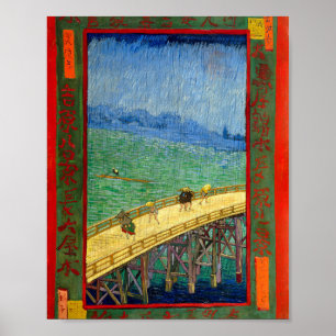 Van Gogh The Bridge in the Rain after Hiroshige ポスター