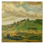 Van Gogh, The Hill of Montmarte タイル (正面)