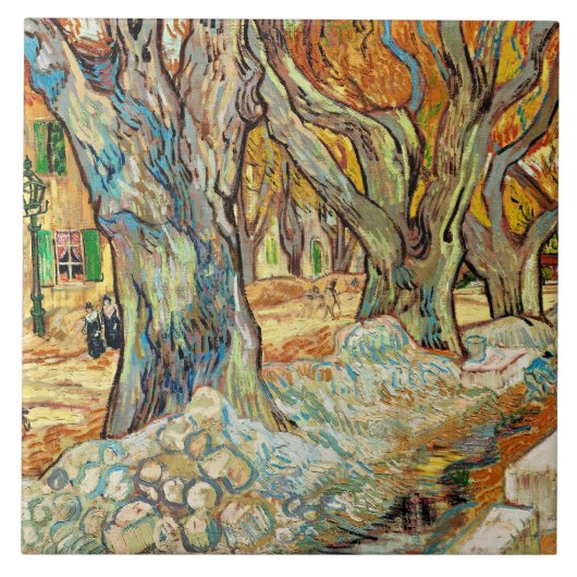 Van Gogh - The Large Plane Trees タイル (正面)