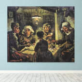 Van Gogh - The Potato Eaters キャンバスプリント (インサイチュ (ウッドフロア))