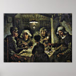 Van Gogh - The Potato Eaters ポスター<br><div class="desc">Vincent Van Gogh painting,  The Potato Eaters,  poster.  VIRGINIA5050,  custom-designed products and gifts at www.zazzle.com/virginia5050*,  PaulKleeGiftShop,  and InternationalGifts.</div>