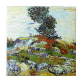 Van Gogh - The Rocks with Oak Tree, fine art タイル (正面)