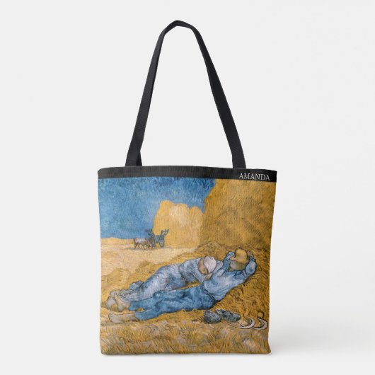 Van Gogh – The Siesta – Personalized  トートバッグ (裏面)