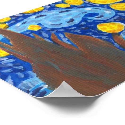 Van Gogh, The Starry Night Print, Value, Poster ポスター (角)