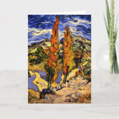 Van Gogh - Two Poplars on a Hill, 1889 カード (正面)