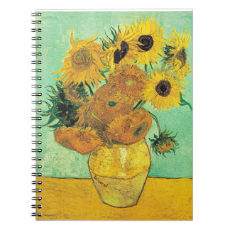 Van Gogh - Vase with 12 Sunflowers ノートブック