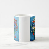 Van Gogh Vase with Cornflowers and Poppies コーヒーマグカップ (中央)