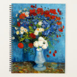 Van Gogh Vase with Cornflowers and Poppies プランナー手帳<br><div class="desc">Planner featuring Vincent van Gogh’s oil painting Vase with Cornflowers and Poppies (1887). Colorful blue and white cornflowers with red poppies are arranged in a blue vase. A fantastic gift for fans of Post-Impressionism and Dutch art.</div>