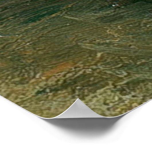 Van Gogh Vase with Hollyhocks ポスター (角)