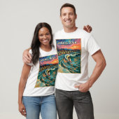 Van Gogh Venice Beach Surf California Retro Travel Tシャツ (ユニセックス)
