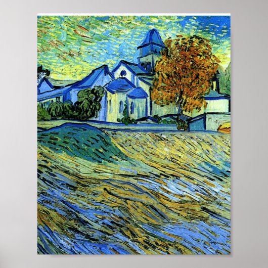 Van Gogh - View of Church of Saint Paul ポスター (正面)