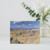 Van Gogh Wheat Field - Golden Harvest Art ポストカード (スタンド正面)
