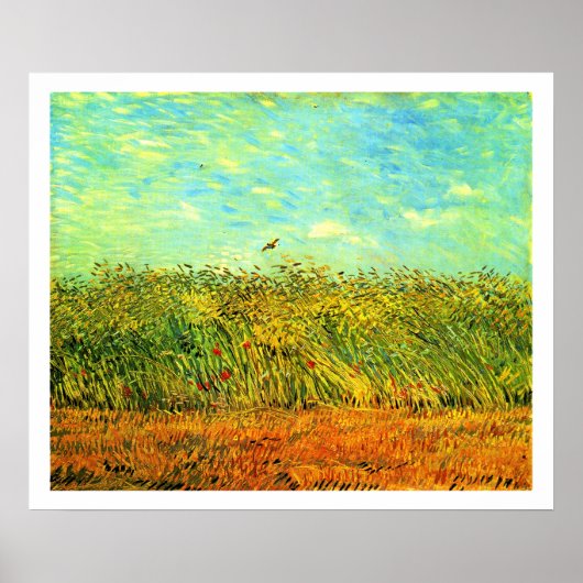 Van Gogh - Wheat Field with a Lark, ポスター (正面)