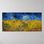 Van Gogh - Wheatfield With Crows ポスター<br><div class="desc">Wheatfield With Crows by Vincent Van Gogh. For more poster-ready images from Zedign Art Series Book 38 "Vincent Van Gogh - Paintings & Drawings Vol 3",  visit https://books.zedign.com/zas/38.html</div>