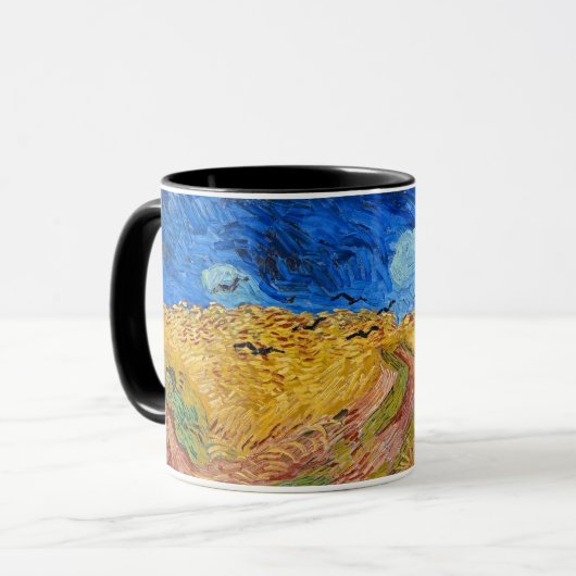 Van Gogh Wheatfield with Crows Mug マグカップ (正面左)