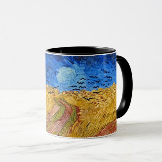 Van Gogh Wheatfield with Crows Mug マグカップ (正面右)