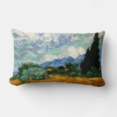 Van Gogh - Wheatfield with Cypress Tree ランバークッション (正面)