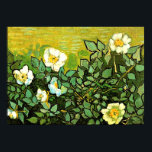 Van Gogh - Wild Roses, Van Gogh floral painting ポスター<br><div class="desc">Vincent Van Gogh painting - Wild Roses,  poster.</div>