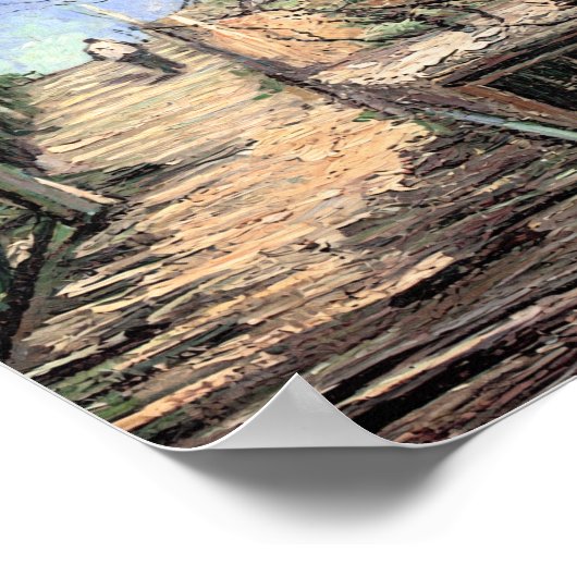 Van Gogh Windmill on Montmartre ポスター (角)