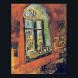Van Gogh- Window of Vincent's Studio at the Asylum ポスター<br><div class="desc">This interior masterpiece, titled Window of Vincent's Studio at the Asylum is made by the famous artist, Vincent van Gogh using oil on canvas. It falls under the Post-Impressionism style and was complete by van gogh in 1889. Vincent van Gogh was a Dutch post-Impressionist painter whose work, notable for its...</div>
