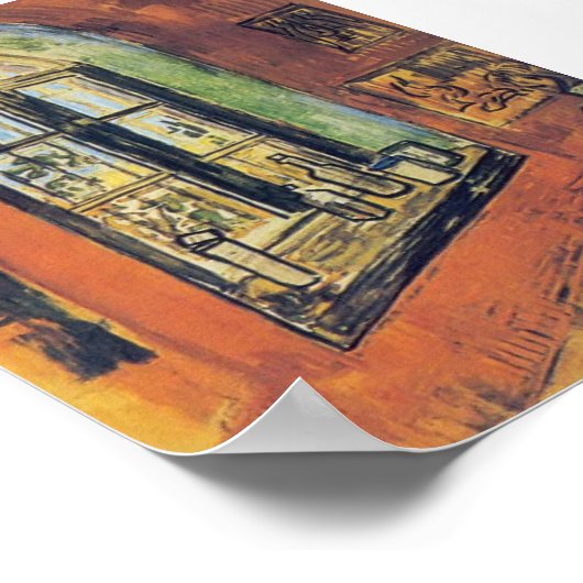 Van Gogh- Window of Vincent's Studio at the Asylum ポスター (角)