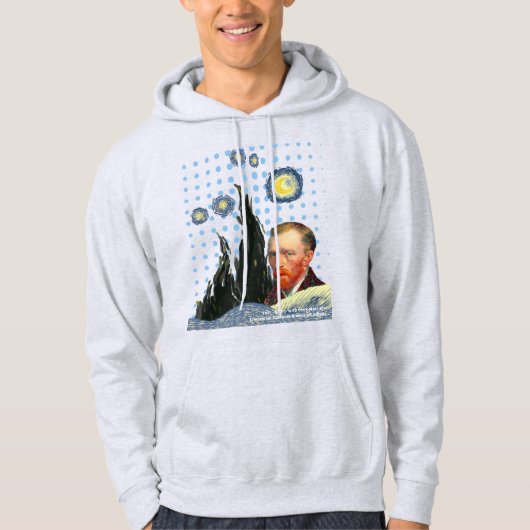  Van Gogh with every star I see, I remember that  パーカ (正面)