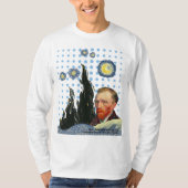  Van Gogh with every star I see, I remember that  Tシャツ (正面)