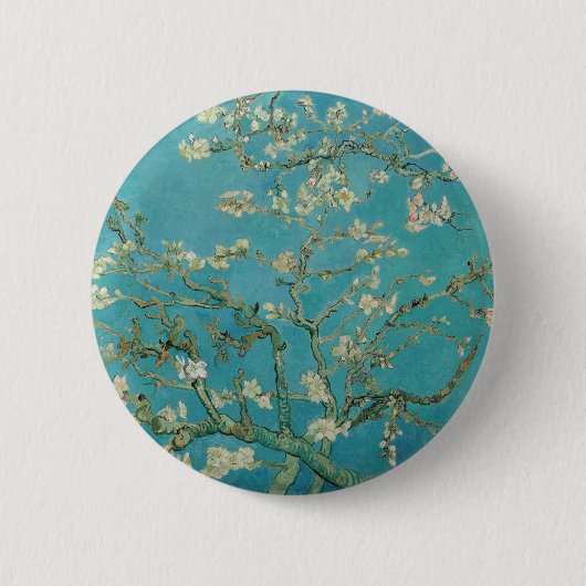 Van gogh's Almond Blossom 缶バッジ (正面)