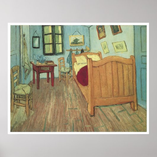 Van Gogh's Bedroom 1888, Vincent Van Gogh ポスター (正面)
