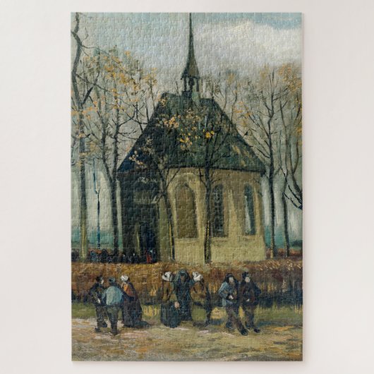 Van Gogh's Famous Congregation Church ジグソーパズル (縦)