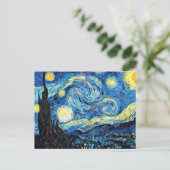 Van Gogh's famous painting, Starry Night ポストカード (スタンド正面)