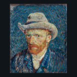 Van Gogh's Self-Portrait with Grey Felt Hat ポスター<br><div class="desc">Self-Portrait with Grey Felt Hat by Vincent van Gogh (1887).</div>
