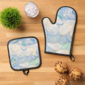 Van Gogh's sky background 鍋つかみ&鍋敷きセット (トップダウン)