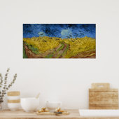 Van Gogh's Wheatfield with Crows ポスター (キッチン)