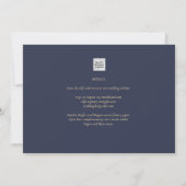 Van Gough Starry Night Wedding Invite QR Code RSVP 招待状 (裏面)
