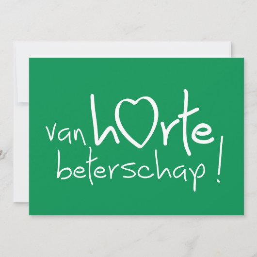Van harte beterschap ! カード (正面)