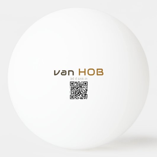 van HOB Tischtennis Ball , Waldhorn 卓球ボール (裏面)
