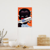 Van Houten Chocolatesフードリンクズヴィンテージアールデコ ポスター (キッチン)