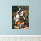 Van Huysum's Bouquet of Flowers canvas print キャンバスプリント (インサイチュ (ウッドフロア))