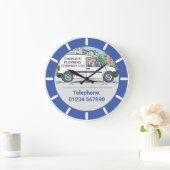 Van Large Cloc社名のスモールビジネス ラージ壁時計 (ホーム)